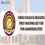 VMOU Kolkata Releases First Waiting List for PhD Admission 2025